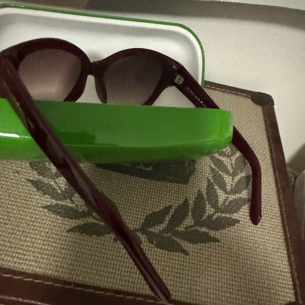 Kate Spade burgundy sunglasses
